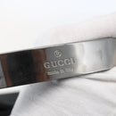 GUCCI Hand Bag Nylon Black Silver Auth 169481-9