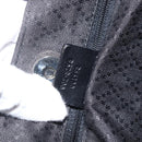 GUCCI Hand Bag Nylon Black Silver Auth 169481-12