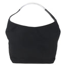 GUCCI Hand Bag Nylon Black Silver Auth 169481-2