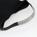 GUCCI Hand Bag Nylon Black Silver Auth 169481-7