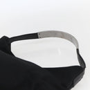 GUCCI Hand Bag Nylon Black Silver Auth 169481-8