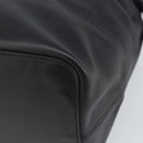 LOEWE Hand Bag Leather Black Silver Auth 169484-9