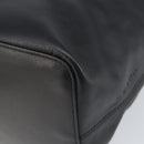 LOEWE Hand Bag Leather Black Silver Auth 169484-15