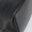 LOEWE Hand Bag Leather Black Silver Auth 169484-16