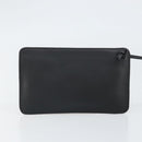 LOEWE Hand Bag Leather Black Silver Auth 169484-20