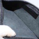 LOEWE Hand Bag Leather Black Silver Auth 169484-21