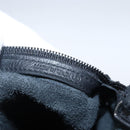 LOEWE Hand Bag Leather Black Silver Auth 169484-22