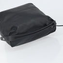 LOEWE Hand Bag Leather Black Silver Auth 169484-7