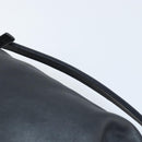 LOEWE Hand Bag Leather Black Silver Auth 169484-8