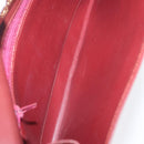 CARTIER Must Line Clutch Bag Leather Bordeaux Gold Auth 169489-14