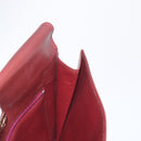 CARTIER Must Line Clutch Bag Leather Bordeaux Gold Auth 169489-15