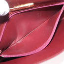 CARTIER Must Line Clutch Bag Leather Bordeaux Gold Auth 169489-18
