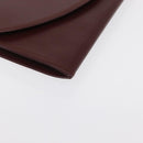 CARTIER Must Line Clutch Bag Leather Bordeaux Gold Auth 169489-8