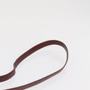 CARTIER Must Line Shoulder Bag Leather Bordeaux Gold Auth 169490-8