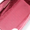 CARTIER Must Line Hand Bag Leather Bordeaux Gold Auth 169492-12