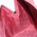 CARTIER Must Line Hand Bag Leather Bordeaux Gold Auth 169492-18