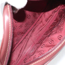 CARTIER Must Line Shoulder Bag Leather Bordeaux Gold Auth 169493-17