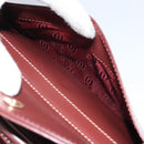 CARTIER Must Line Shoulder Bag Leather Bordeaux Gold Auth 169493-22