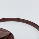 CARTIER Must Line Shoulder Bag Leather Bordeaux Gold Auth 169493-8