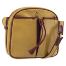 CARTIER Must Line Shoulder Bag Leather Yellow Gold Auth 169494-1