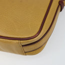 CARTIER Must Line Shoulder Bag Leather Yellow Gold Auth 169494-10