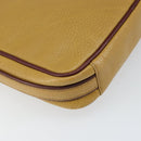 CARTIER Must Line Shoulder Bag Leather Yellow Gold Auth 169494-13
