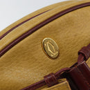 CARTIER Must Line Shoulder Bag Leather Yellow Gold Auth 169494-16