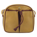 CARTIER Must Line Shoulder Bag Leather Yellow Gold Auth 169494-2