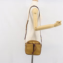 CARTIER Must Line Shoulder Bag Leather Yellow Gold Auth 169494-25
