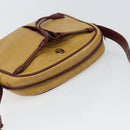 CARTIER Must Line Shoulder Bag Leather Yellow Gold Auth 169494-6
