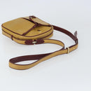 CARTIER Must Line Shoulder Bag Leather Yellow Gold Auth 169494-7