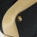 GUCCI GG Canvas Boston Bag Black Gold Auth 169500-10
