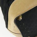 GUCCI GG Canvas Boston Bag Black Gold Auth 169500-12