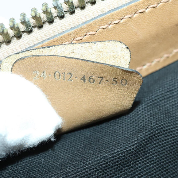 GUCCI GG Canvas Boston Bag Black Gold Auth 169500
