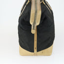 GUCCI GG Canvas Boston Bag Black Gold Auth 169500-3
