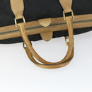 GUCCI GG Canvas Boston Bag Black Gold Auth 169500-6