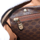 CELINE Macadam Canvas Hand Bag PVC Beige Gold Auth 169502-16