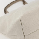 Salvatore Ferragamo Hand Bag Canvas Beige Gold Auth 169508-16