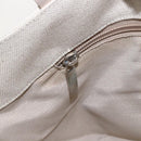 Salvatore Ferragamo Hand Bag Canvas Beige Gold Auth 169508-17