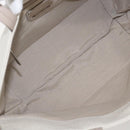 Salvatore Ferragamo Hand Bag Canvas Beige Gold Auth 169508-11