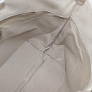 Salvatore Ferragamo Hand Bag Canvas Beige Gold Auth 169508-18