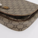 GUCCI GG Plus Supreme Shoulder Bag PVC Beige Gold Auth 169512-14