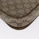 GUCCI GG Plus Supreme Shoulder Bag PVC Beige Gold Auth 169512-15