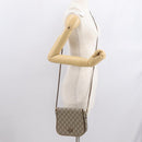 GUCCI GG Plus Supreme Shoulder Bag PVC Beige Gold Auth 169512-20