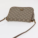 GUCCI GG Plus Supreme Shoulder Bag PVC Beige Gold Auth 169512-6