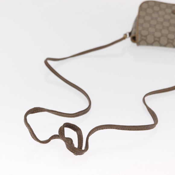 GUCCI GG Plus Supreme Shoulder Bag PVC Beige Gold Auth 169512