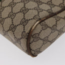 GUCCI GG Canvas Web Sherry Line Clutch Bag Beige 37-014-3553 Auth 169513-11