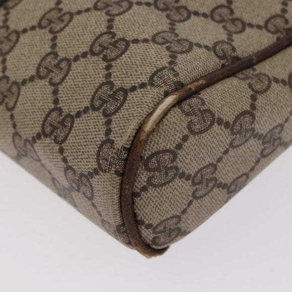 GUCCI GG Canvas Web Sherry Line Clutch Bag Beige 37-014-3553 Auth 169513