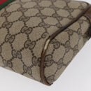 GUCCI GG Canvas Web Sherry Line Clutch Bag Beige 37-014-3553 Auth 169513-9