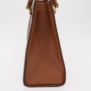 GUCCI Bamboo Hand Bag Leather Brown Gold 002 123 0260 Auth 169515-3